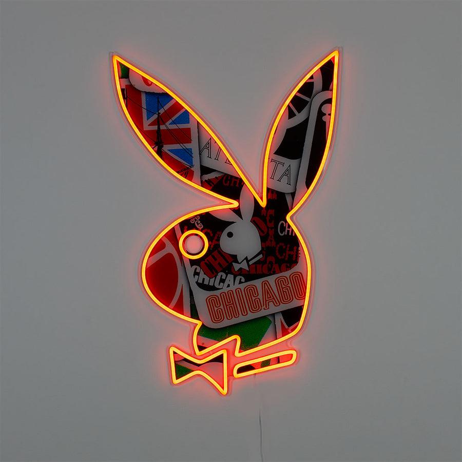 Locomocean Playboy X Locomocean - Collage Playboy Bunny LED Wall Mountable Neon