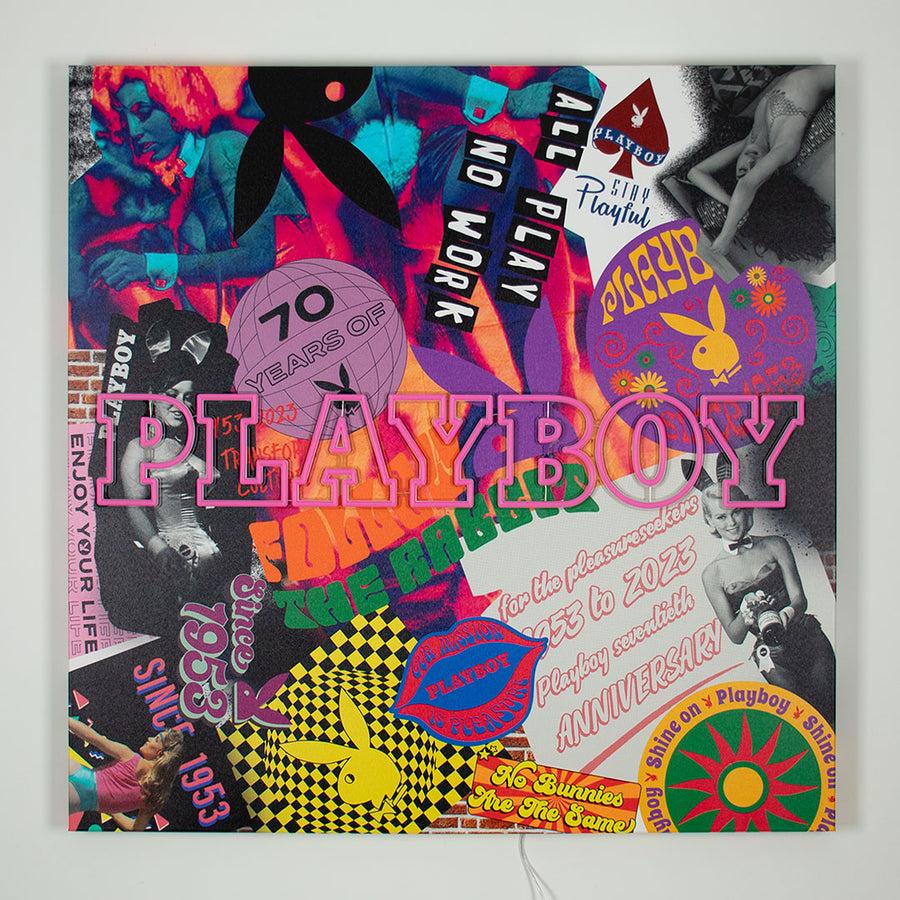 Locomocean Playboy X Locomocean Collage Wall Art (LED Neon)