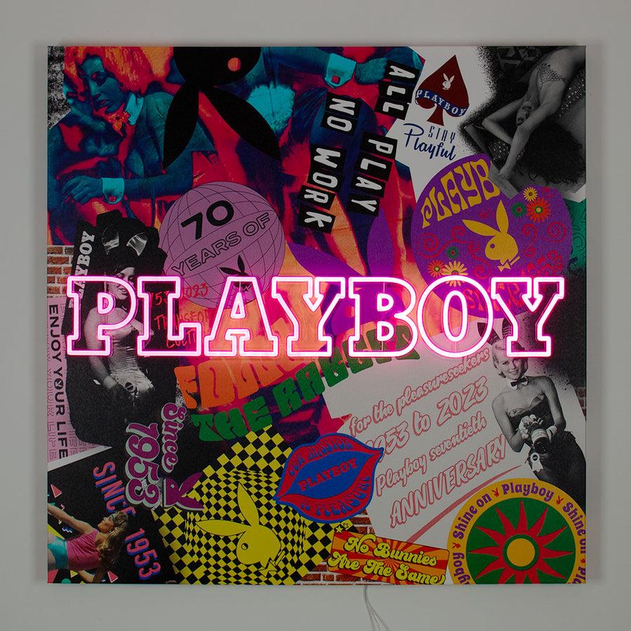 locomocean Playboy X Locomocean Collage Wall Art (LED Neon)