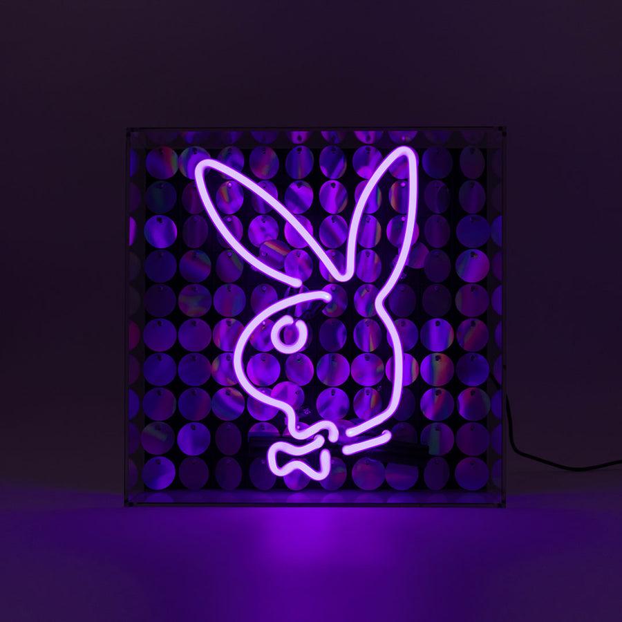 Locomocean Playboy X Locomocean - Disco Bunny - Glass Neon Box Sign