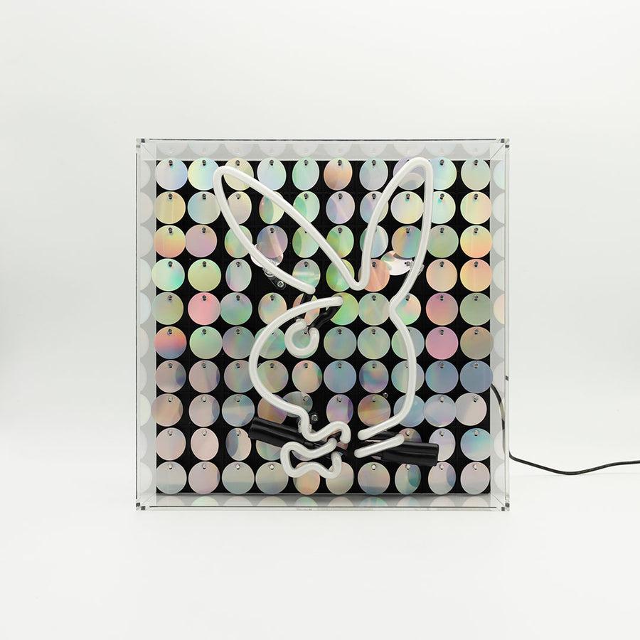 Locomocean Playboy X Locomocean - Disco Bunny - Glass Neon Box Sign