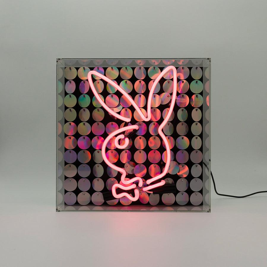 Locomocean Playboy X Locomocean - Disco Bunny - Glass Neon Box Sign