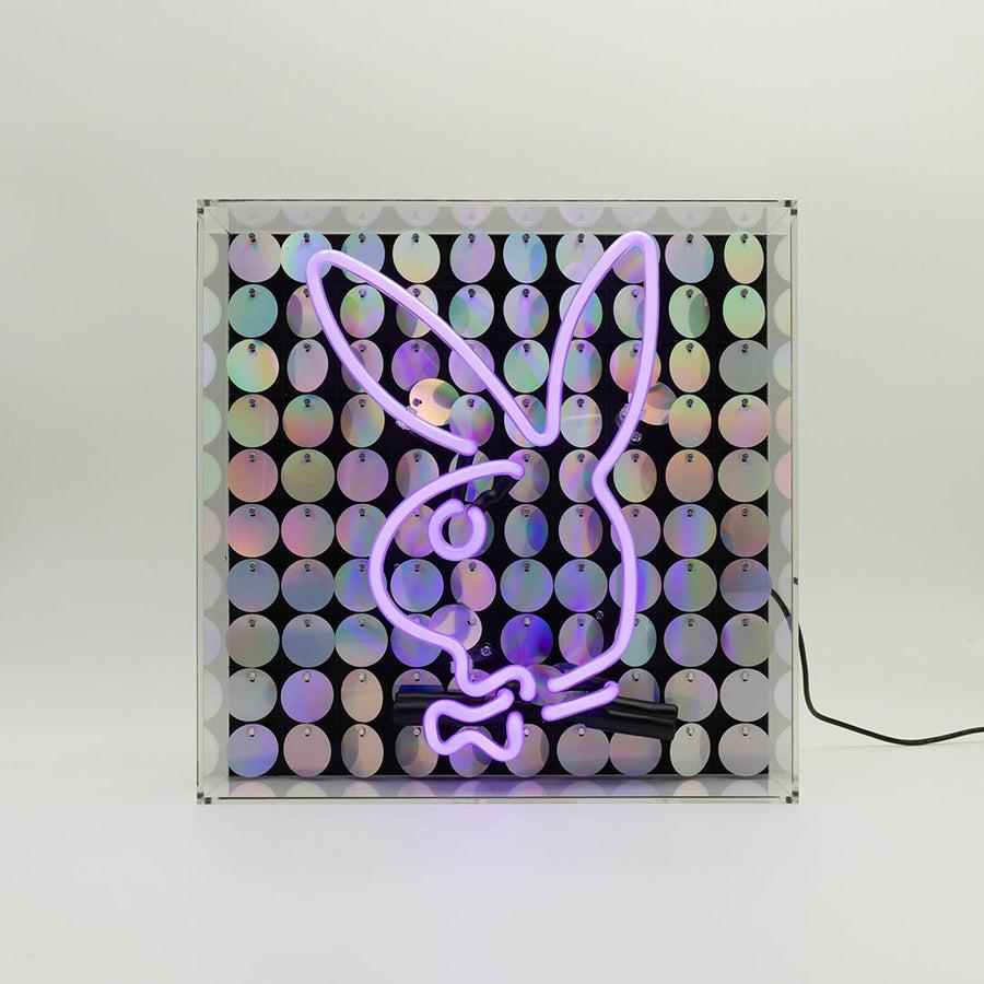 locomocean Playboy X Locomocean - Disco Bunny - Glass Neon Box Sign