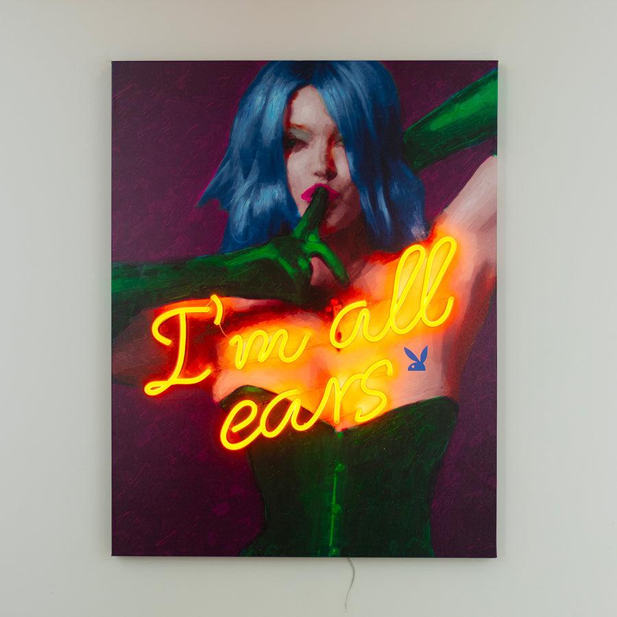 Locomocean Playboy X Locomocean - I'm All Ears - LED Neon Painting