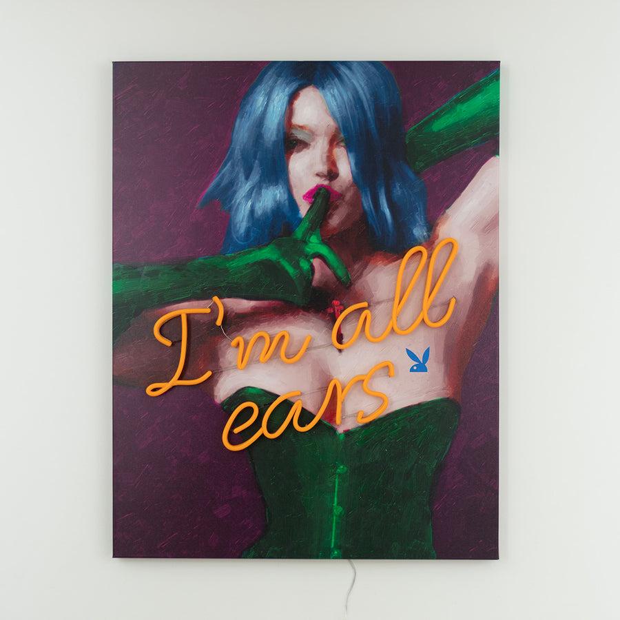 Locomocean Playboy X Locomocean - I'm All Ears - LED Neon Painting