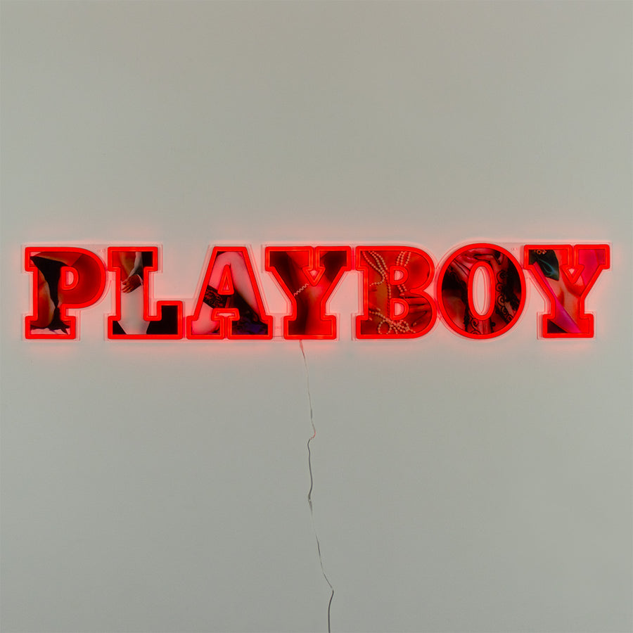 locomocean Playboy X Locomocean - Playboy Wordmark Red LED Wall Mountable Neon