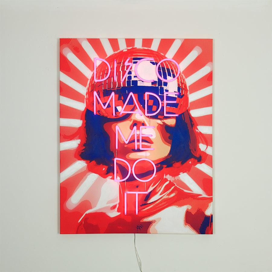 Locomocean Wall Painting (LED Neon) - 'Disco Made Me Do It'