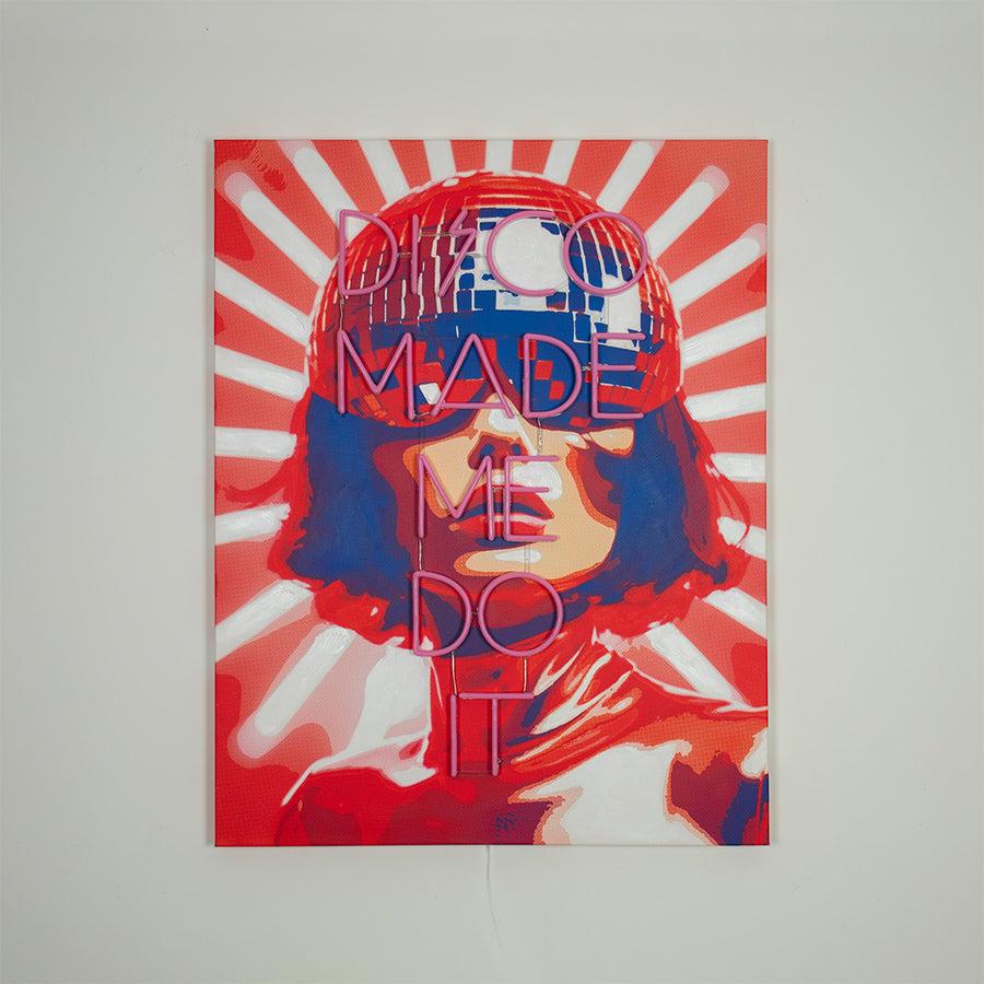 Locomocean Wall Painting (LED Neon) - 'Disco Made Me Do It'