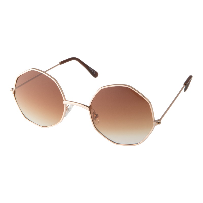 locs 8 kantet John Lennon Solbriller – Brune fade glas