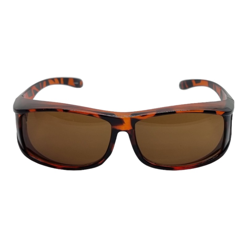 Locs Brun Turtle Fit-Over Solbriller – Brune Glas – Malaga