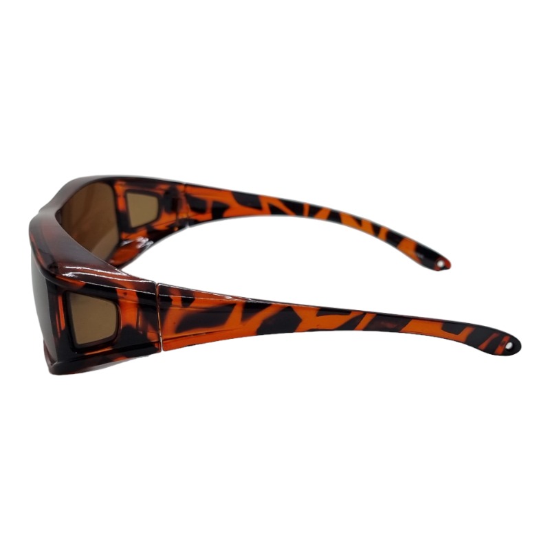 Locs Brun Turtle Fit-Over Solbriller – Brune Glas – Malaga