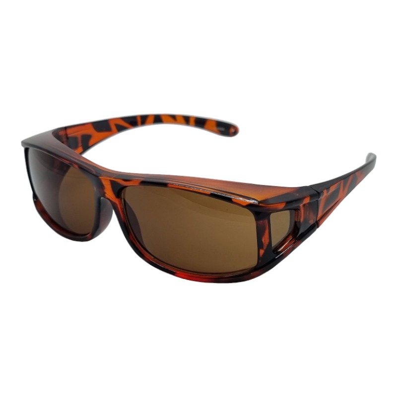 locs Brun turtle Fit-Over Solbriller – Brune glas – Malaga