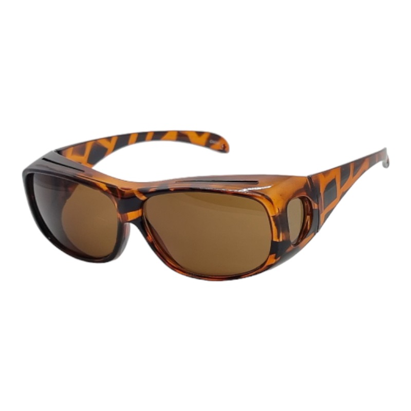 locs Brun turtle Fit-Over Solbriller – Brune glas – Sevilla