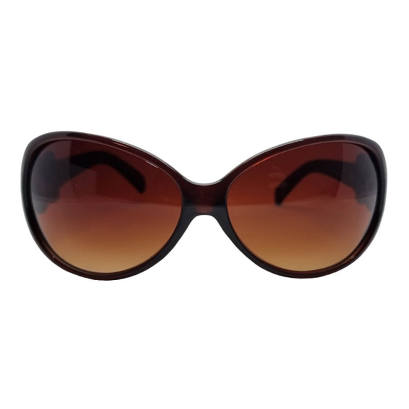 Locs Brune Damesolbriller Med Bælte Stænger – Brune Glas