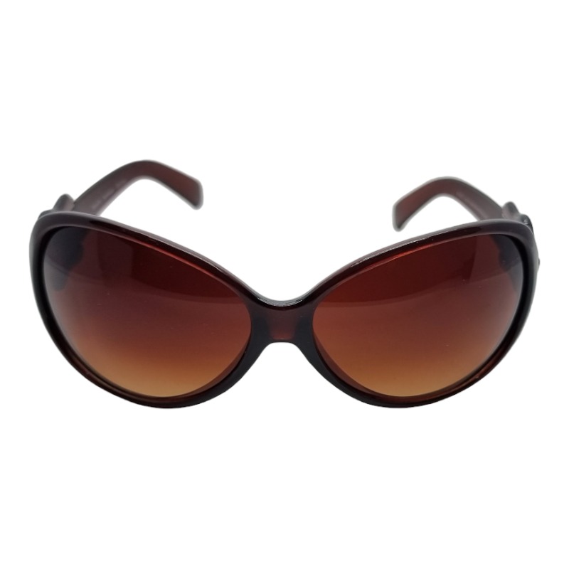 Locs Brune Damesolbriller Med Bælte Stænger – Brune Glas