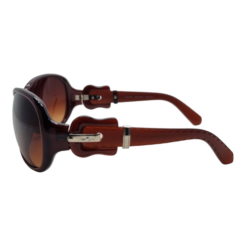 Locs Brune Damesolbriller Med Bælte Stænger – Brune Glas