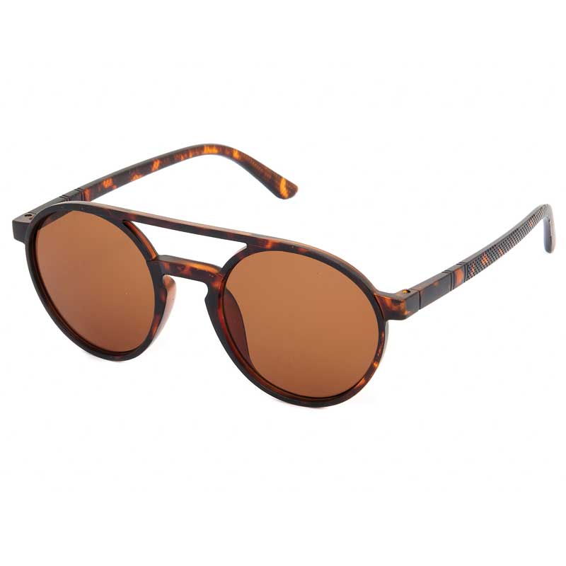 locs Brune runde turtle Uncle John Solbriller – Brune Glas