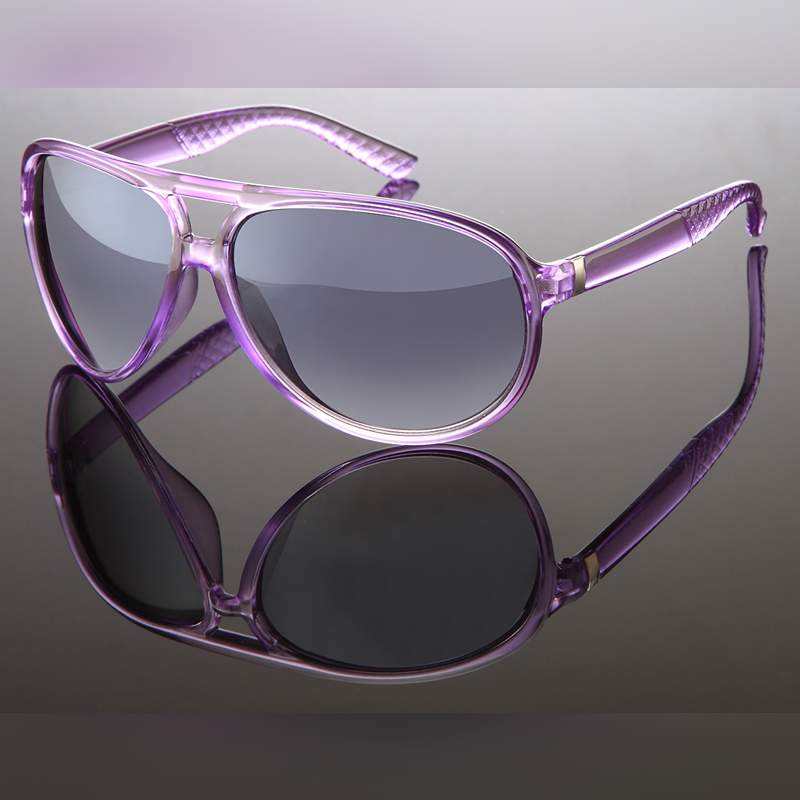 Locs Buet Lilla Transparent Millionaire Solbriller I Aviator Stil – Diemen | Mørke Glas