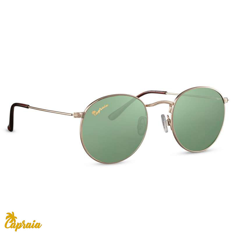 Locs Capraia Bellone – Guld Metal Stel Og Grønne Glas