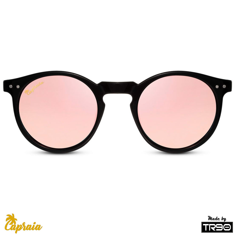 locs Capraia Timorasso – Sort stel og lyserøde spejlglas