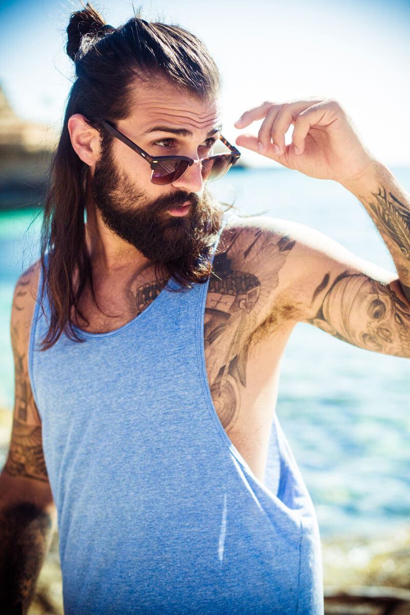 Locs Clubmaster Solbriller Med Leopard Mønster – Brun