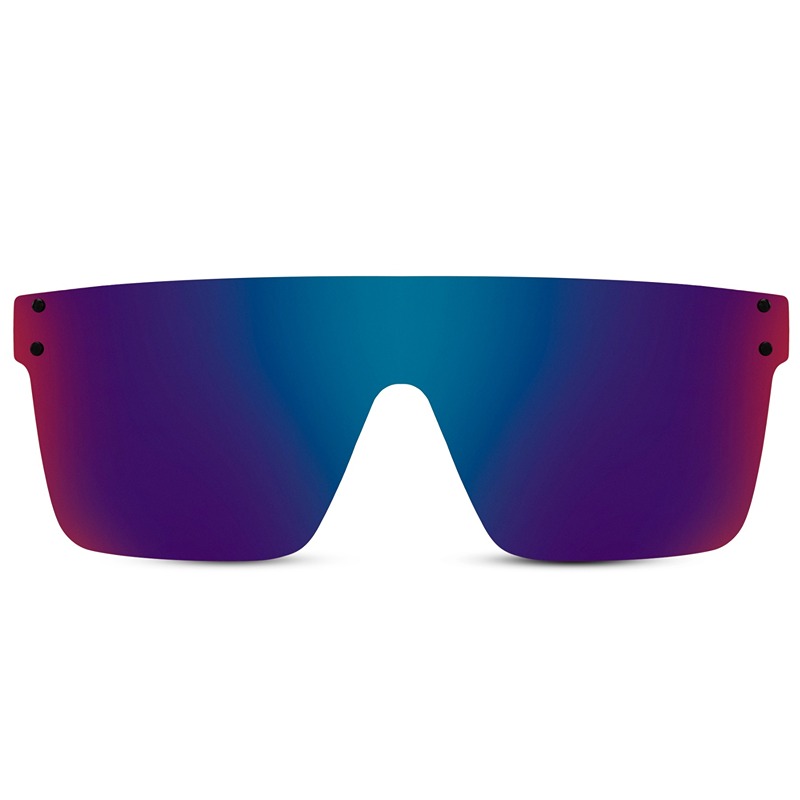 Locs Cool Matte Solbriller Med Blålilla Spejlglas | Ibiza