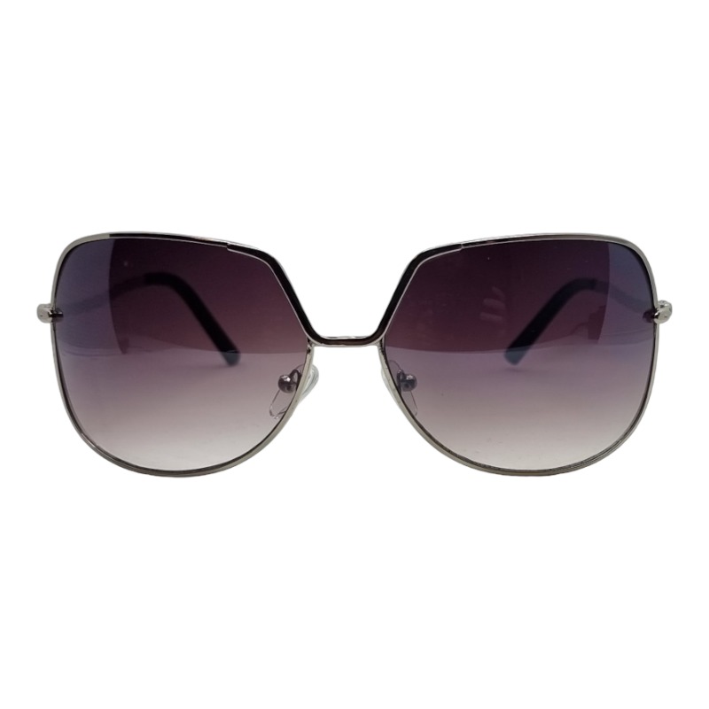 Locs Firkantede Damesolbriller Med Buede Stænger – Lilla Fade Glas