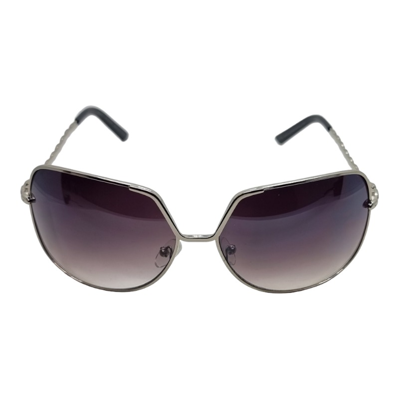 Locs Firkantede Damesolbriller Med Buede Stænger – Lilla Fade Glas