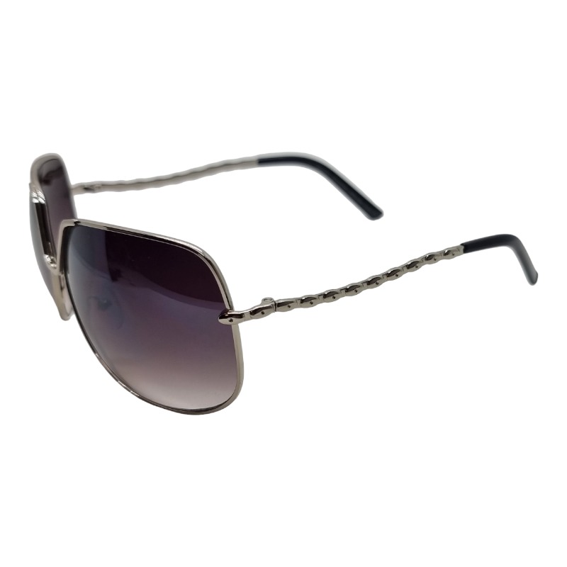 Locs Firkantede Damesolbriller Med Buede Stænger – Lilla Fade Glas