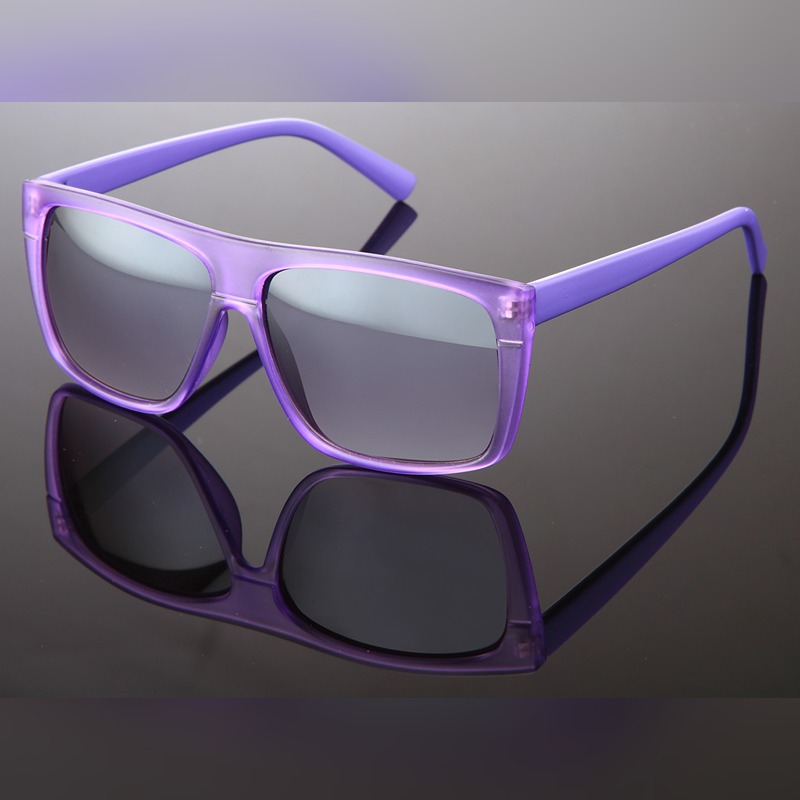 Locs Frosty Lilla Transparent Solbriller Med Lilla Stænger – Harderwijk | Mørke Glas