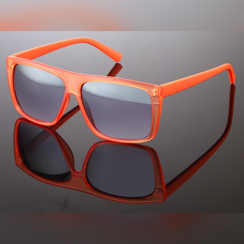 Locs Frosty Orange Transparent Solbriller Med Orange Stænger – Harderwijk | Mørke Glas