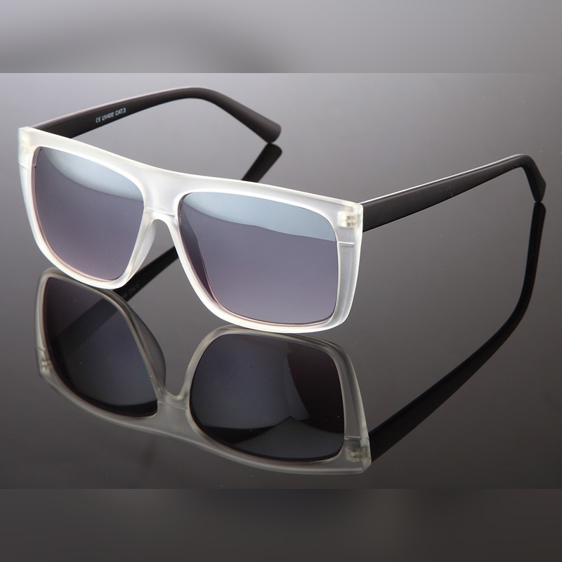 Locs Frosty Transparent Solbriller Med Sorte Stænger – Harderwijk | Mørke Glas