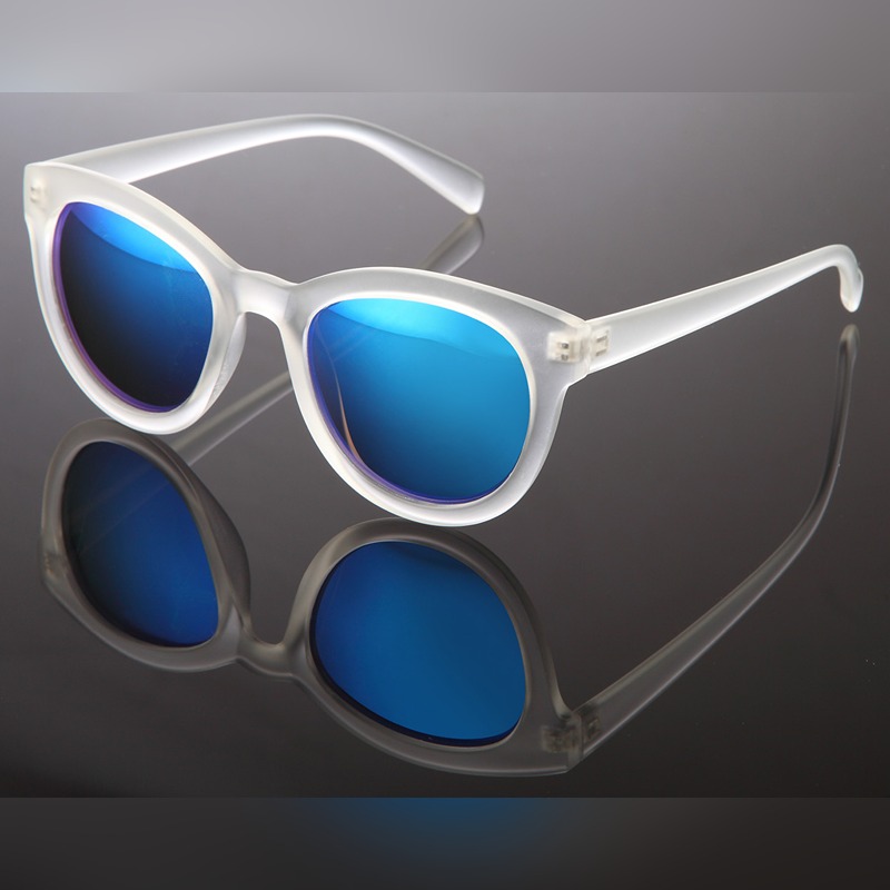 Locs Frosty Transparente Dame Solbriller – Oxford | Blå Spejlglas