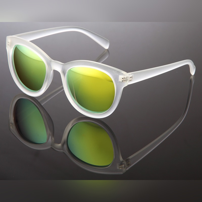 Locs Frosty Transparente Dame Solbriller – Oxford | Gulgrønne Spejlglas