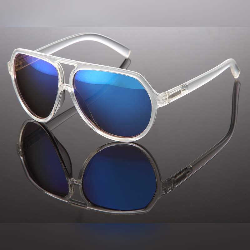 Locs Frosty Transparente Millionaire Solbriller | Blå Spejlglas