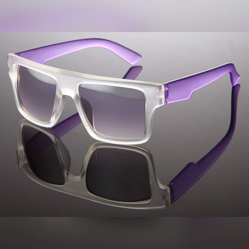 Locs Frosty Transparente Solbriller Med Lilla Stænger – Nijmegen | Fade Glas