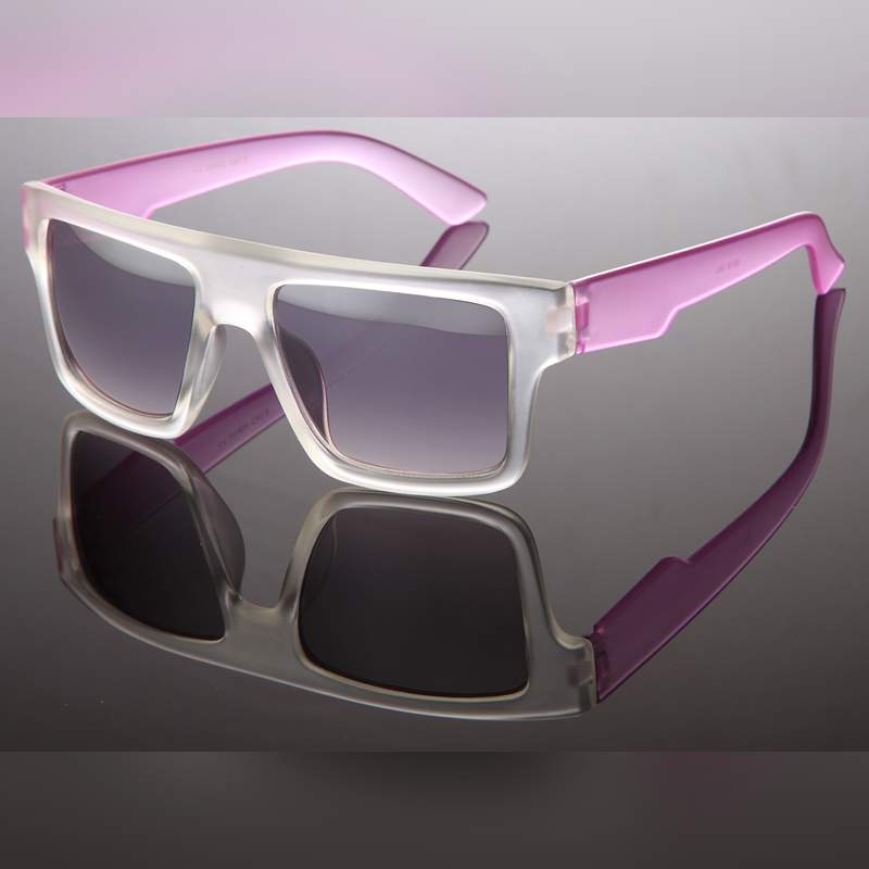 Locs Frosty Transparente Solbriller Med Lyserøde Stænger – Nijmegen | Fade Glas