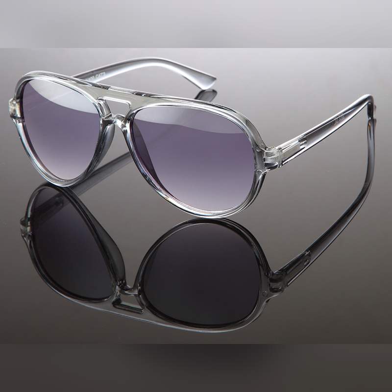 Locs Grå Transparente Millionaire Solbriller I Aviator Stil – Giethoorn | Mørke Fade Glas