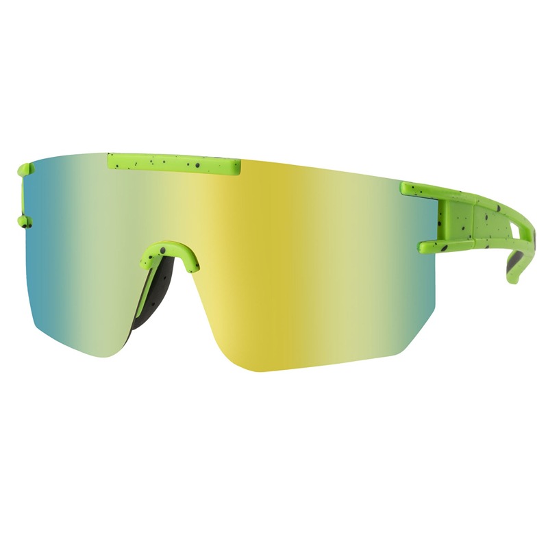 locs Grønne sportssolbriller / Hurtigbriller med gulgrøn spejlglas | Girona