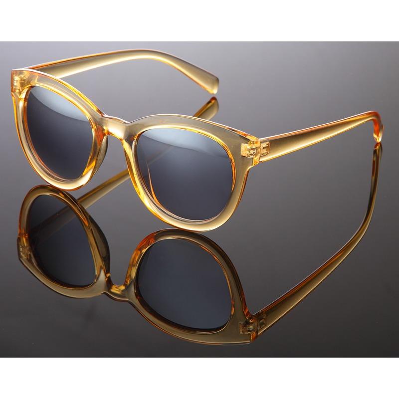 Locs Gulbrune Transparente Dame Solbriller – Oxford | Mørke Fade Glas