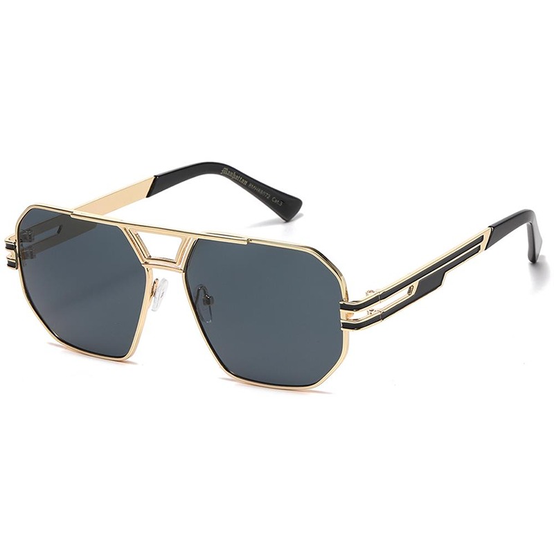 locs Guld Manhattan Millionaire Solbriller – Archie | Mørke glas