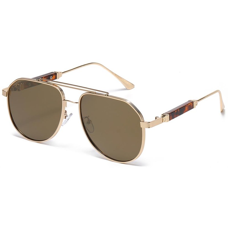 locs Guld metal Manhattan Aviator Solbriller – Lloyd | Let guld spejlglas