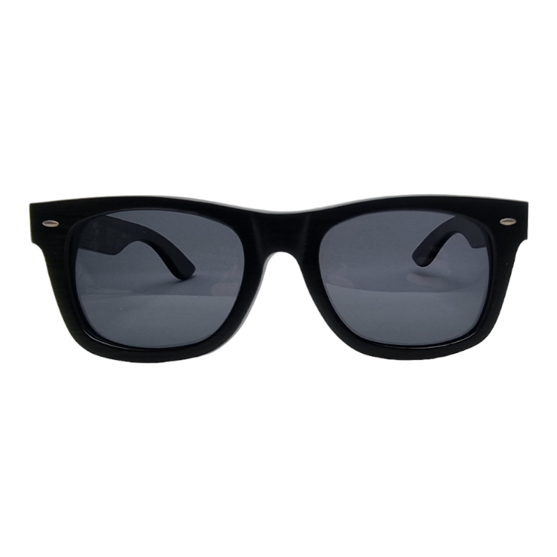 Locs Handout Apparel Bambus Solbriller | Sort Wayfarer