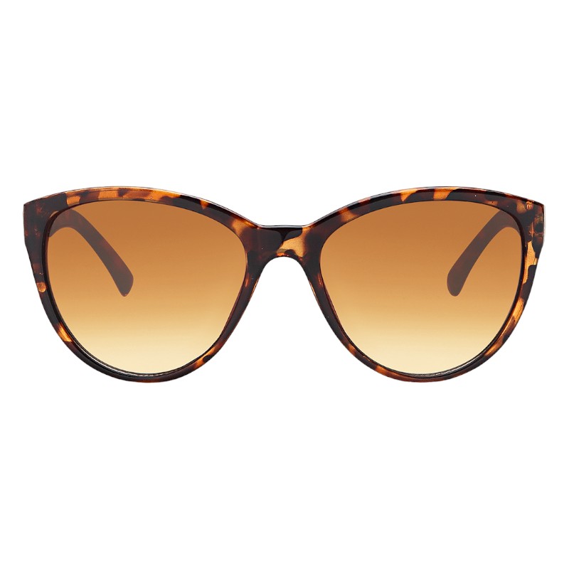 Locs Klassiske Brun Turtle Dame Solbriller Med Kæde Stænger – Nicole | Brune Fade Glas