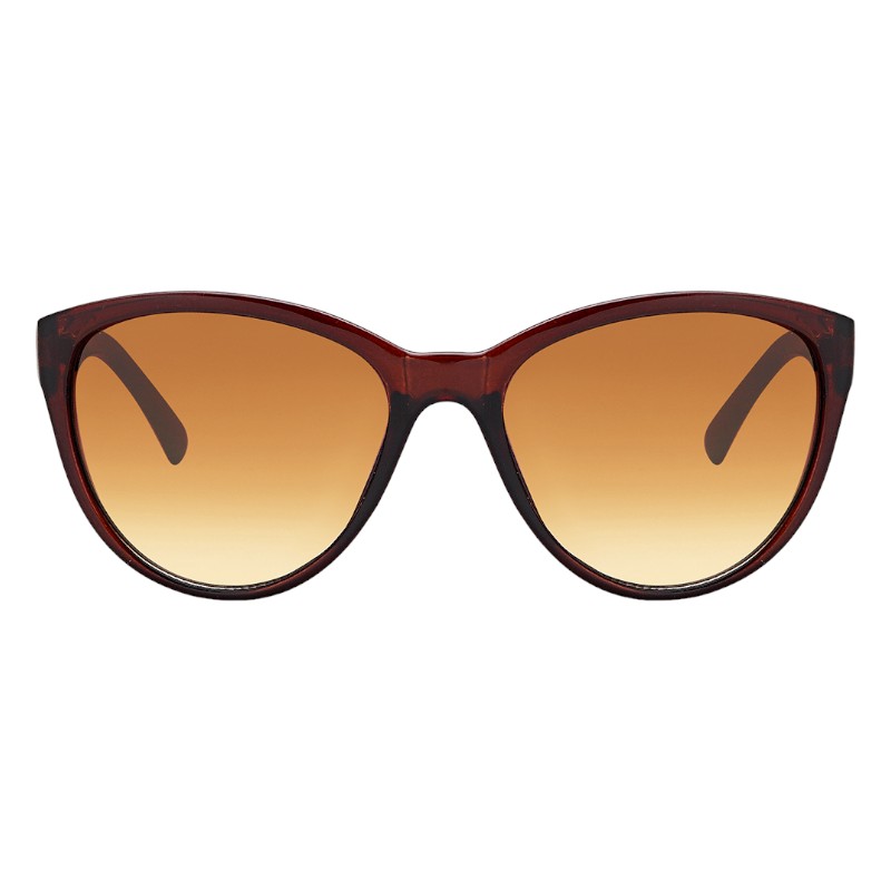 Locs Klassiske Brune Dame Solbriller Med Kæde Stænger – Nicole | Brune Fade Glas