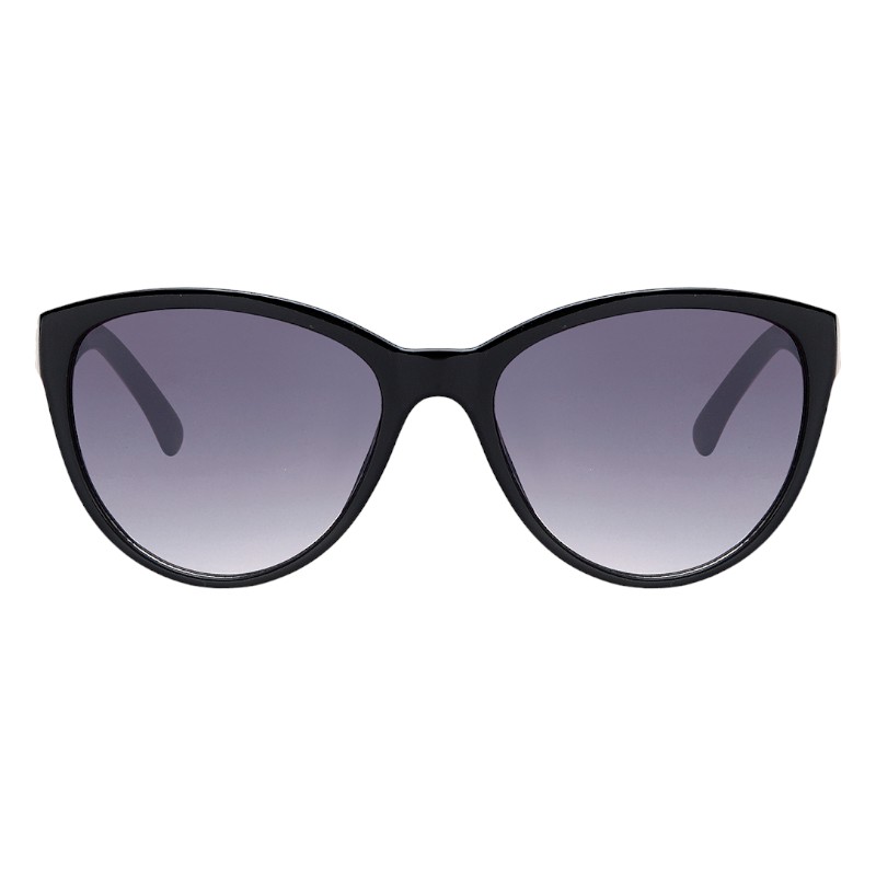 Locs Klassiske Sorte Dame Solbriller Med Kæde Stænger – Nicole | Mørke Fade Glas