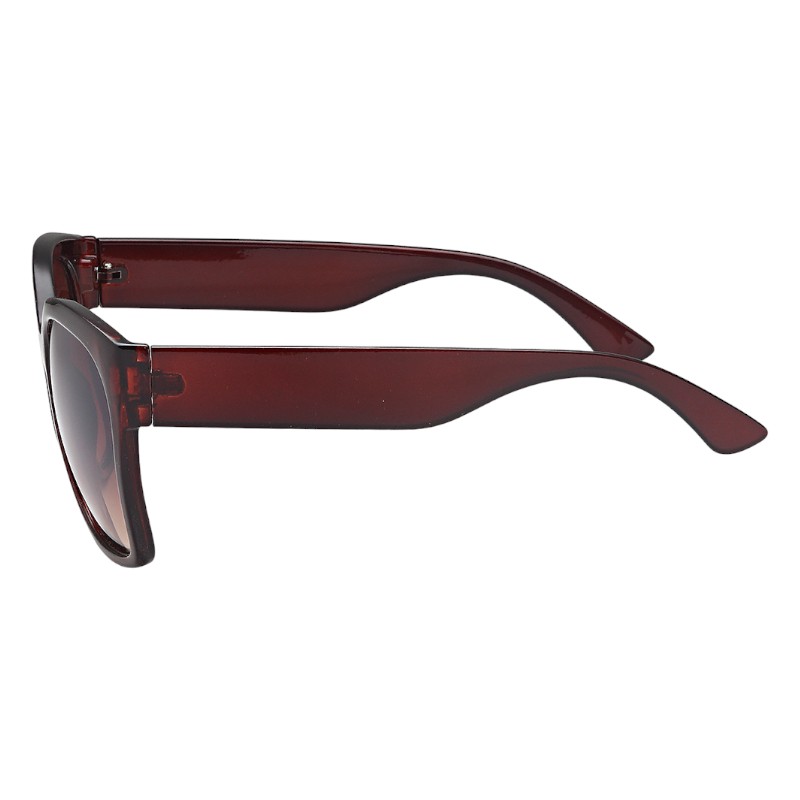 Locs Klassiske Store Brune Dame Solbriller Med Brede Stænger – Emily | Brune Fade Glas