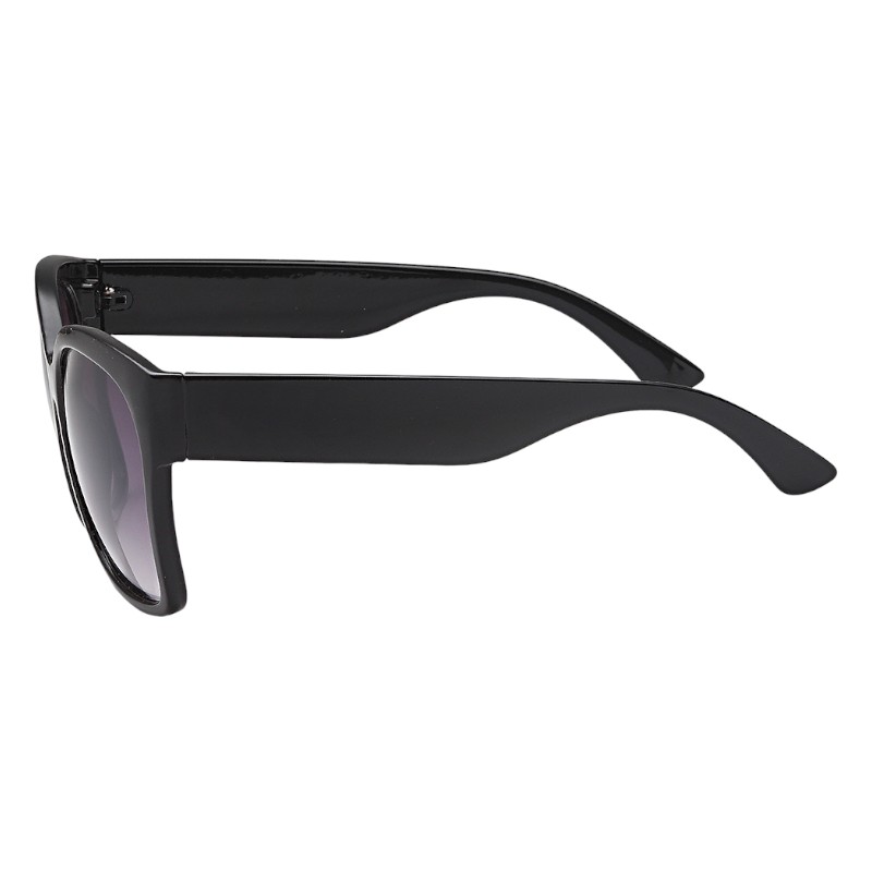 Locs Klassiske Store Sorte Dame Solbriller Med Brede Stænger – Emily | Mørke Fade Glas