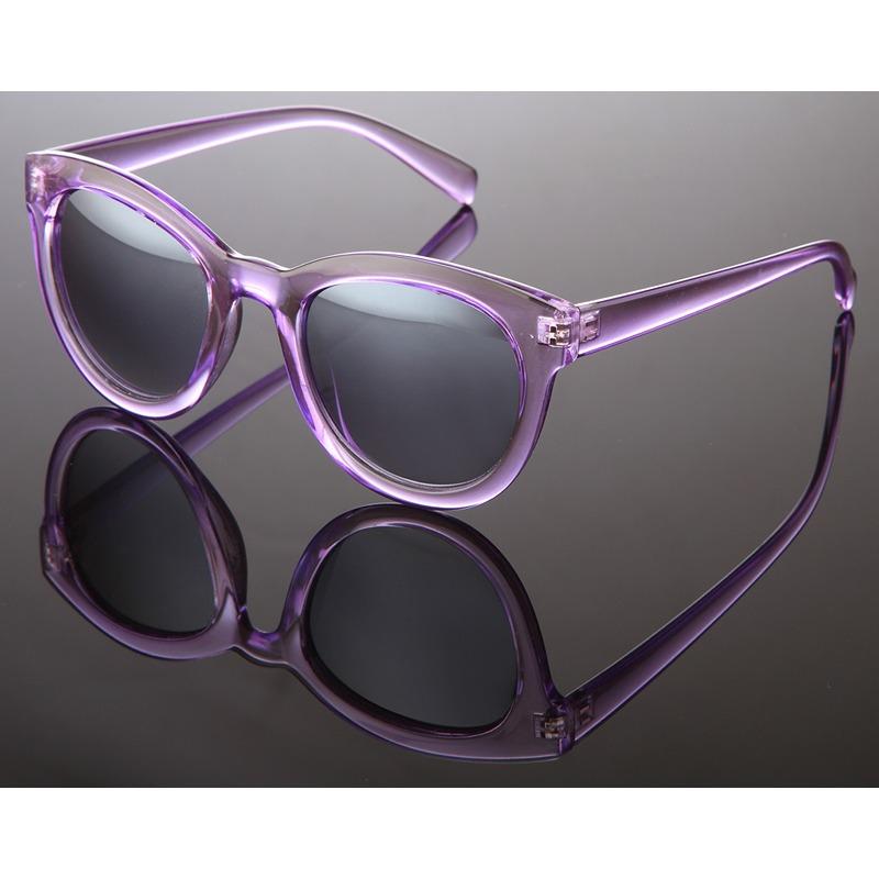 Locs Lilla Transparente Dame Solbriller – Oxford | Mørke Fade Glas