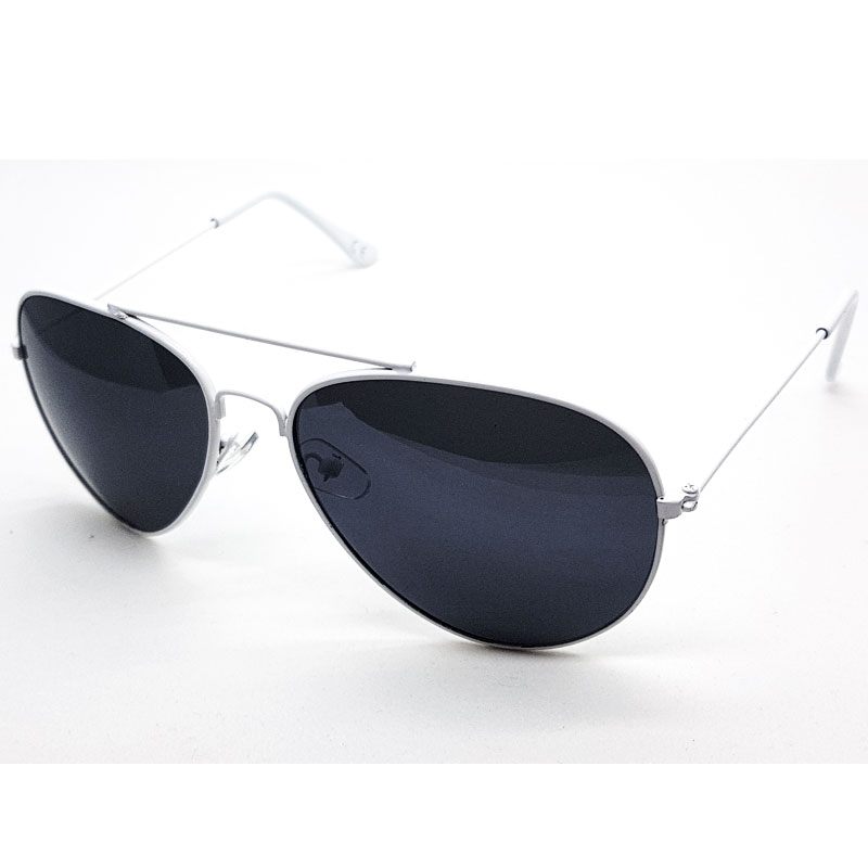 locs Aviator Solbriller – Hvid